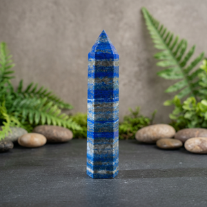 Tour en cristal de lapis-lazuli naturel – Obélisque en pierre précieuse, spécimen minéral pour la guérison par le Reiki et la lithothérapie, vente en gros - Product Image 3