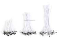 Mèche en coton de haute qualité pour bougies en pot de soja, pré-cirée, sans fumée