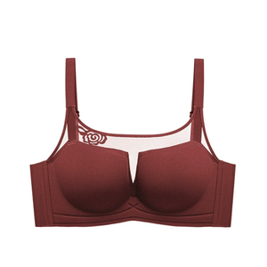 Plus <strong>Size</strong> Wire Free Underwear Widened Shoulder Straps Comfort <strong>Breast</strong> Female Back Buckle Cotton Women Bra - Product Image 4