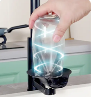 Robinet de cuisine moderne en acier inoxydable avec pulvérisateur extractible haute pression pour rinçage de verres, évier, lave-vaisselle et nettoyage de bouteilles