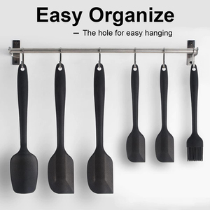 High Quality 6Pcs Nonstick <b>Silicone</b> Spatulas Set Food Grade <b>Silicone</b> Spatulas for Cooking, Baking and Mixing Boxed Packaging - Product Image 5