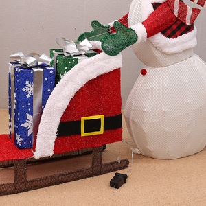 Nuevo Muñeco de Nieve Luminoso Navideño de Gran Tamaño, Adorno Decorativo para Supermercados y Hoteles, Enchufe 110-240V - Product Image 5