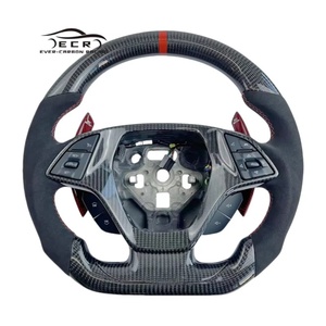 Volant de voiture Ever-Carbon Racing ECR Hotsell au <span class=keywords><strong>prix</strong></span> d'usine pour Chevrolet <span class=keywords><strong>Corvette</strong></span> C7, volant en fibre de carbone - Product Image 1