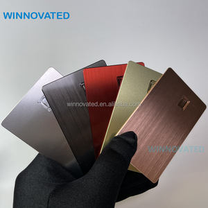 高品质4442 4428芯片孔空白金属信用卡带圆边 - Product Image 4