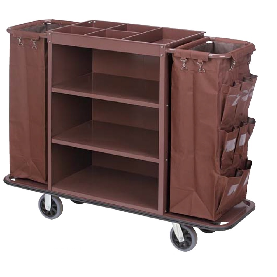 Тележка для уборки гостиниц T004, металлическая тележка для уборки гостиниц