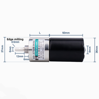 Motorreductor sin escobillas reversible de 6 mm, 15 W, 12 V/24 V CC, velocidad ajustable, nuevo, venta al por mayor