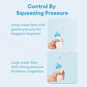 Bottiglia per Lavaggio Nasale con Rete in Silicone Morbido 300ml, <span class=keywords><strong>Neti</strong></span> <span class=keywords><strong>Pot</strong></span> per Irrigazione Sinusale, Pulitore Nasale a Pressione per Adulti e Bambini - Product Image 4