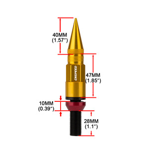 CNSPEED น็อตล้ออลูมิเนียม M14X1.25 ปลายเรียวสำหรับอัพเกรดรถยนต์ - Product Image 4