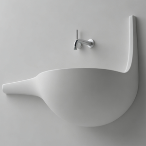 Lavabo en pierre artificielle imperméable, adapté aux appartements, aux hôtels familiaux et aux salles <span class=keywords><strong>de</strong></span> <span class=keywords><strong>bain</strong></span>, lavabos muraux - Product Image 3