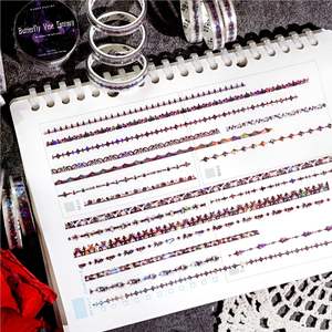 Juego de <span class=keywords><strong>3</strong></span> rollos de cintas PET Underworld Night Shadow Series Dark Theme Handbook Material Loop Stickers - Product Image 3