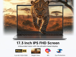 Ordinateur portable ACEMAGIC AX17, écran FHD de 17,3 pouces, processeur Quad Core-12e génération Alder Lake N97, 16 Go de RAM, 512 Go de SSD, nouveau modèle 11 Pro ACEMAGIC - Product Image 2