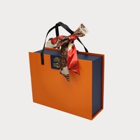 Cajas de Regalo de Diseño Moderno, Novedad, Embalaje Rectangular Rígido de Cartón con Asa, para Bufandas, Materiales Reciclados