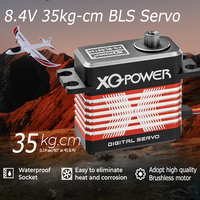 XQ-BLS8135D Servo numérique 20-35kg.cm à engrenages métalliques en aluminium étanche sans balais 8.4V 210 pour kits de voitures RC, bateaux et drones