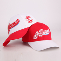 Gorra de béisbol deportiva de algodón con estructura de estilo de Marco personalizado de 6 paneles, gorras para hombre, gorras de dos tonos con logotipo bordado en relieve 3D