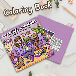 Libro da Colorare con Graffiti per Ragazze, 24 Pagine, per Alleviare lo Stress, Attività Artistiche Educative per Bambini, Adolescenti e Adulti - Product Image 1