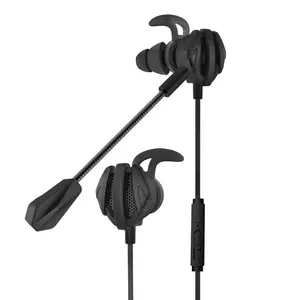 Novo fone de ouvido para jogos com fio 3.5mm, fone de ouvido com microfone estéreo com cancelamento de ruído para celular e PC, com alimentação de frango e frango G6