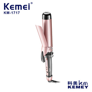 Plancha de pelo Kemei de 32 mm con iones, calentamiento rápido y temperatura ajustable para uso en dormitorios estudiantiles - Product Image 5