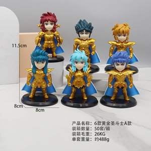 ของเล่นรางวัลเกมกล่องไข่รูปการ์ตูนทำจาก PVC อนิเมะเรื่อง Gachapon ตัวจับ11ซม. 6ชิ้น/เซ็ต - Product Image 2