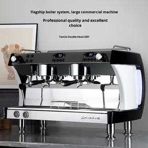 Machine à expresso commerciale CRM3201 à double pompe semi-automatique avec boîtier en acier inoxydable pour hôtels et semi-automatique C - Product Image 4