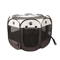 Plier chats parc pour chien de compagnie stylo d'exercice chenil Portable chiot clôture pour animaux de compagnie aire de jeux intérieure tente lit parc avec sac de transport