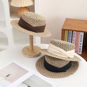 2025 Summer New Arrival Hand Made Seagrass Straw Boater <b>Hat</b> <b>for</b> Women Beach Fashion Sun Shade Dress - Product Image 3