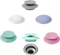 Bouchon de douche en Silicone Durable, égouttoir de douche, bouchons de cheveux, crépines d'évier de baignoire