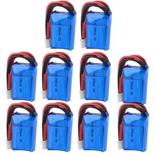 7.4V 250毫安汽车电池25C 2s奥兰多亨特1:35遥控爬山汽车微型蚊子汽车锂电池零件 - Product Image 1