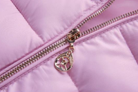 AIMINYZ Manteau en coton imprimé pour femme, nouvelle collection automne-hiver, respirant, long, imperméable, avec fermeture éclair et col amovible