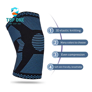 Top One Sports Élastique Réglable Double Bandages Genouillère Respirant Fitness Protection Genou Manches Soutien Coude Genouillères - Product Image 6