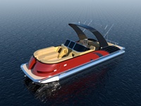 Personnalisation avancée KinOcean Bateau-maison flottant sportif en aluminium de 27 pieds Ponton Yacht de luxe avec moteur à vendre