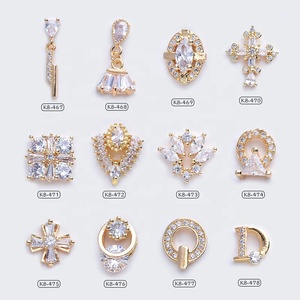 Paso Sico 12 Designs De Luxe Haute Qualité Ongles <span class=keywords><strong>Manucure</strong></span> Fournitures 3D Alliage Zircon <span class=keywords><strong>Strass</strong></span> Charmes En Gros - Product Image 3