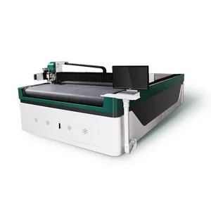 Automatic leather production design CNC oscillating knife leather embossing cutting machine