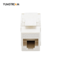 Jaringan Keystone Jack 8P8C Cat6 Cat6A 180 derajat Toolless dinding soket Modular Jack Cat 6A 6 Outlet Rj45 Keystone Jack