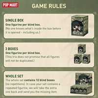 Figura de Acción Coleccionable Oficial de Popmart SKULLPANDA, Serie Ink Plum Blossom, PVC, Caja Sorpresa, 12 Cajas/Set, Escala 1/72, Unisex