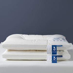 Bantal leher serviks ergonomis, bantal sanitasi 3 tahan, bantal tempat tidur serat poliester 100% katun - Product Image 2