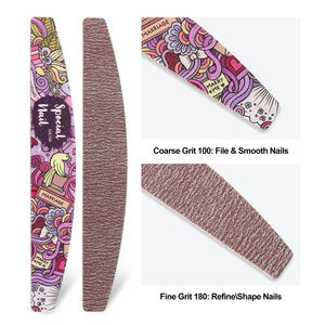 Lime à ongles professionnelle rose violet de haute qualité pour les techniciens des ongles, éponge frottant des outils d'ongles de <span class=keywords><strong>graffiti</strong></span> de dessin animé exquis - Product Image 5