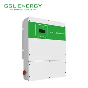 GSL ENERGY High Frequency Split Phase 3 Phase 12Kw Pure Sine Wave Hybrid DC AC Solar Inverter For Home Solar Energy System