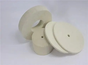 Juego de almohadillas de pulido de doble cara 100% lana para máquina pulidora de automóviles, compatible con amoladora angular OEM de alta eficiencia - Product Image 6