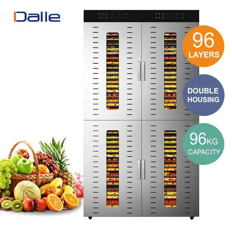 96 khay thực phẩm dehydrator Trái Cây Rau máy sấy công nghiệp trái cây dehydrator Máy sấy thịt khô Ớt dehydrator Máy sấy trái cây