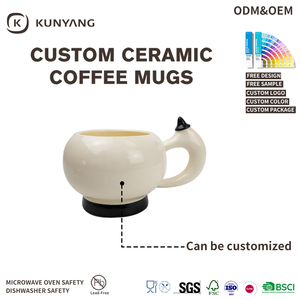 Taza de Café de Cerámica con Tapa de Sombrero de Mago 3D, Taza de Té de Porcelana con Dibujos Animados Navideños, Apta para Microondas, con Logotipo Personalizado, Venta al por Mayor, Regalo Navideño - Product Image 4