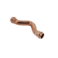 Raccord de compression en cuivre, coude réducteur pour tuyauterie de plomberie, profil en V, WRAS, vente en gros d'usine, raccords à sertir pour CVC