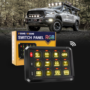 Nouveau Système de Contrôle LED à Motifs RGB 12V avec Écran Tactile pour Bateau/Voiture, Panneau de Commande LED 12 Gangs pour Véhicules Tout-Terrain/Camions/4x4 en Alliage Moulé Sous Pression - Product Image 2