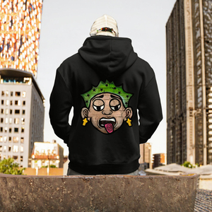 Wholesale 260g Polyester Cotton <b>Blend</b> High Quality Oversized Loose Hoodies DTF Print Back Picture Free Shipping Customizable - Product Image 3