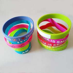 זול לוגו מותאם אישית wristbands שעון בצורת צמיד סיליקון קישוט צמידים עבור מתנות קידום מכירות - Product Image 4