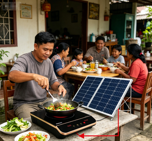 Cuisinière solaire à <span class=keywords><strong>induction</strong></span> tout-en-un pour l'Indonésie avec énergie solaire 100 % gratuite et garantie d'un an - Product Image 3