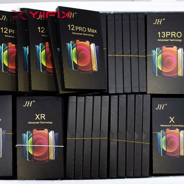 JH Oled Display for iPhone 15 14 13 12 11 Pro X Xs Xr Mobile Phone LCD Display Pantalla