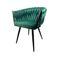 Fauteuils de salle à manger modernes en velours, chaises de salle à manger pour la maison, la cuisine, le restaurant, l'hôtel, le salon, la chambre à coucher, meubles