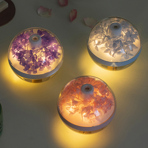Nuevo regalo creativo 800mAh diseño de flores <span class=keywords><strong>artificiales</strong></span> Mini humidificador de aire escritorio decoración del hogar humidificador con luz nocturna - Product Image 3