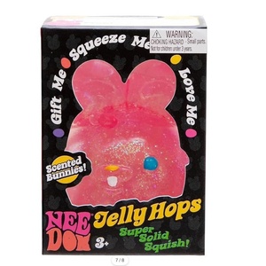 Nouveau NeeDoh Jelly Hops Lapin Squishy Parfumé Pailleté Solide Jouet à Presser Boîte Mystère Lapin de Pâques Balle Anti-Stress Cadeau Sensoriel - Product Image 6
