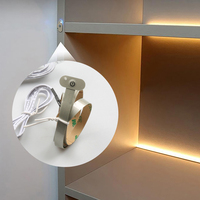 Lampe à LED avec panneau d'interrupteur à clé à membrane Interrupteur inductif à une touche Lampe flexible pour armoire de maison intelligente